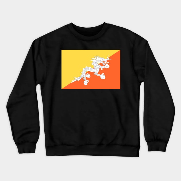 Bhutan Crewneck Sweatshirt by Wickedcartoons